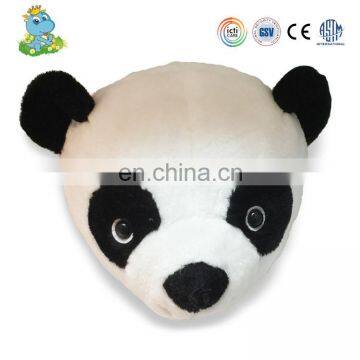 ICTI factory cute panda animal head soft toys plush toy