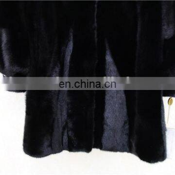 Wholesale Lastest Luxury Soft Mink Coat Jacket Hooded Woman Long Mink Fur Coat With Prices photo-4