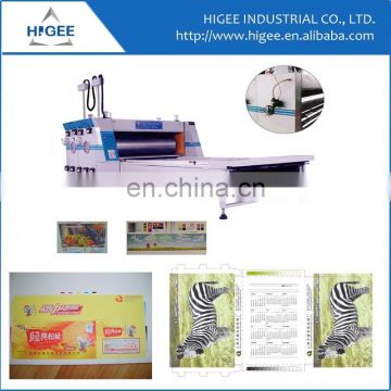 ZSY flexo rotary printing machine with 4 colors chain feeding carton printing machine