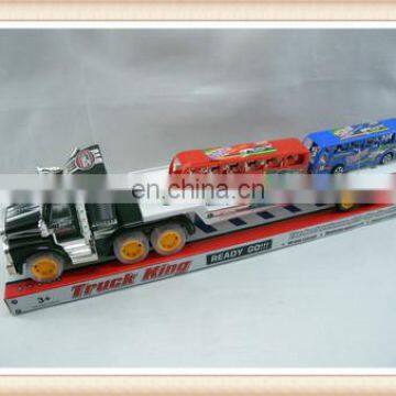 light and music Friction truck toy,two free wheel bus friction car toys, drag head car toy