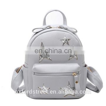 New pure color simple leisure backpack 2017 backpack for students