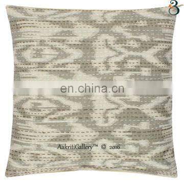 Indian christmas cushion covers Handmade Embroided Ikat Print Home Decor Throw Pillow Case