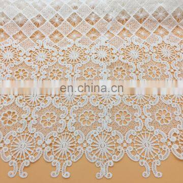 OLF915 Fancy embroidery 100% polyester african velvet lace fabric