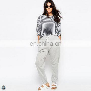 T-WP005 Plus Size French Terry Cusual Fat Women Jogger Pants