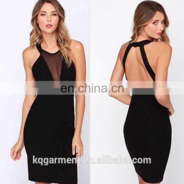 OEM customized sexy bodycon dresses backless summer ladies western dress for night