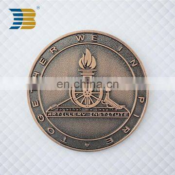 wholesale embossed custom souvenir metal coins for lucky gift