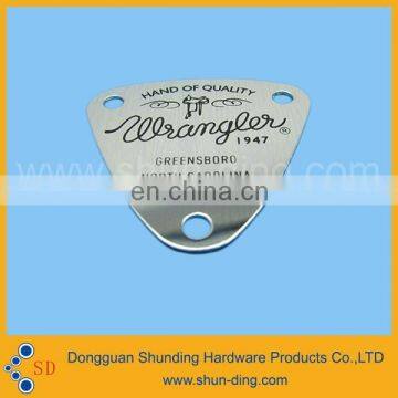 Customized factory metal embossed planar label