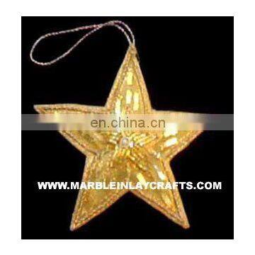 Beaded Embroidery Christmas Star