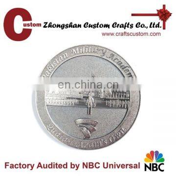 Custom Pakistan Military Academy 3D coin for souvenir, cheap military coin