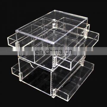 Cheap New Design jewelry acrylic display box makeup organizer with drawers