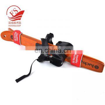 Лучшая цена на индивидуальные стропы для лыж в виде бабочки из эластичного винилхлорида (EVA) с крючковыми и петлевыми замыками с низким минимальным заказом от китайской фабрики photo-5