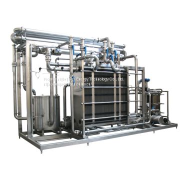 Beer HTST plate pasteurization machine pasteurizer unit food grade