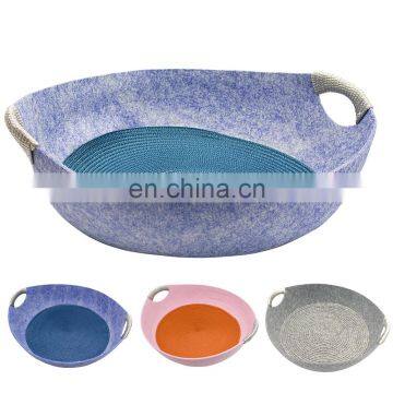 Fancy Funny Heated Indoor Round Pet Dog Cat Scratcher Bed photo-2