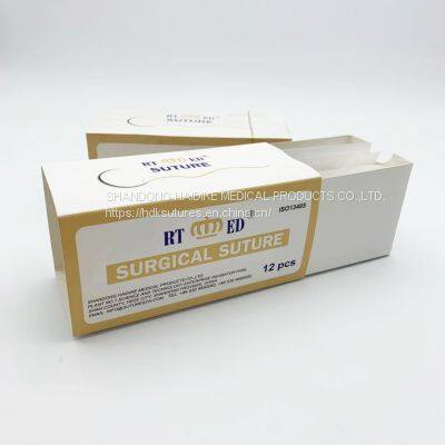 Absorbable Surgical Plain Cought Suture With Neddle, ISO CE Fsccertification, USP7/0-USP4 photo-5