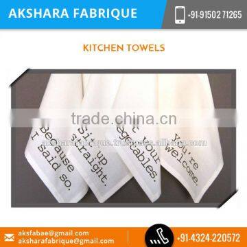 100% Cotton Made Kitchen Towel at Best Bulk Selling