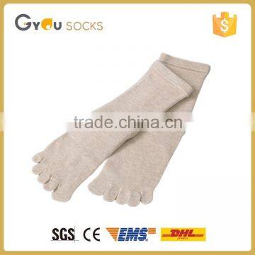 wholesal 5 Toe socks in high quality solid color cotton socks