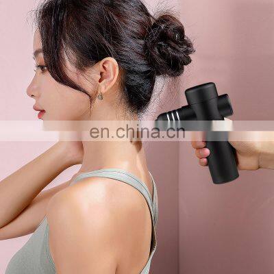 Mini Massage Gun Deep Tissue Muscle Massager Portable Handheld Percussion Massage Gun with 4 Massage Heads