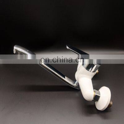 Plastic Steel White Shower Faucet Mixer photo-4