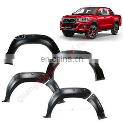 4x4 Injection Molding PP wheel arch fender flares for Hilux Rocco