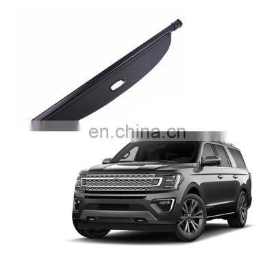 Black Beige Color Canvas Retractable Cargo Cover Tonneau Cover For Ford Expedition 2021