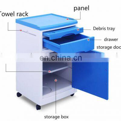 China Manufacturer Hospital ABS Material Bedside Locker With Two Drawers for Hospital Use photo-3