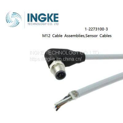 INGKE,1-2273100-3,M12 Cable Assemblies,Sensor Cables,Plug,Male to Wire