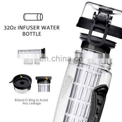 2021 BPA Free Juicer Water Bottle With Infuser Fruit Tritan Water Bottle Drinking Shaker Cup Bottles photo-3