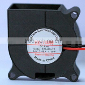 24V Mini Ball Bearing Fan DC Air Blower Fan 40*40*20mm