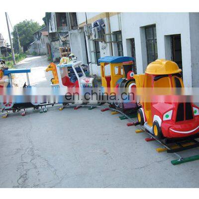 Children kiddie amusement rides electric train for outdoor kids