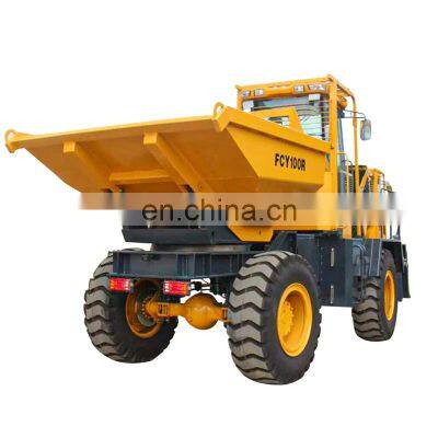 Construction 10 Tons FCY100 4X4 hydraulic 4m3 Articulated dumper trucks