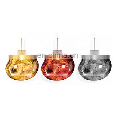 Northern Europe postmodern chandelier living room creative personality simple study bedroom bedside bar lava pendant light