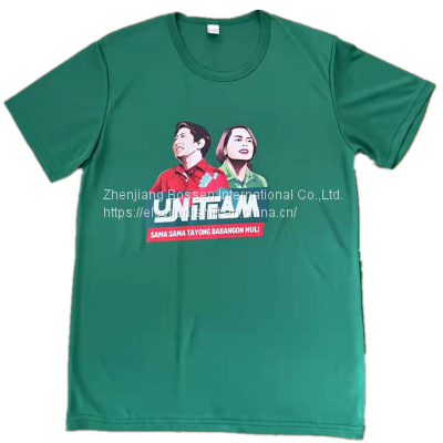 China Manufacturer Cheap Polyester Election Campaign T-shirts Vote T shirt