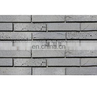 cladding natural dark grey rusty lava slabs garden wall stone