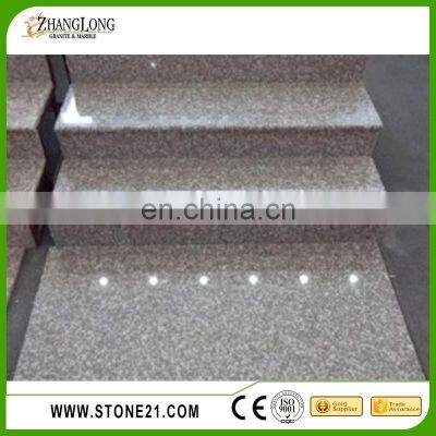 CE Certificate Copper Brown Granite Stairs