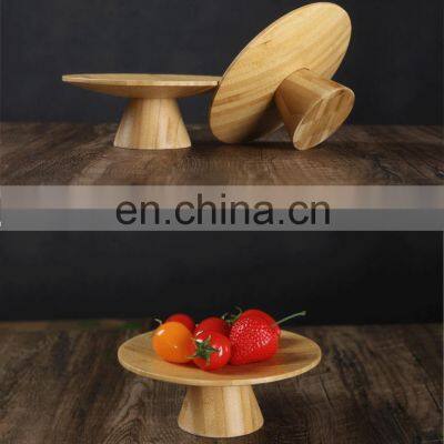 Eco-friendly Bamboo Cake Cookies Stand Wooden Fruit Tray Cupcake Storage Rack Kitchen & Tabletop photo-4