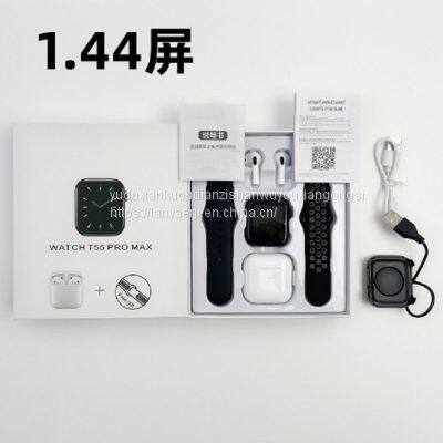 T55PRO MAX Smart Watch 1.71 Large Screen Health Monitoring Bluetooth Call Bluetooth Headset Two-in-one Bracelet photo-3