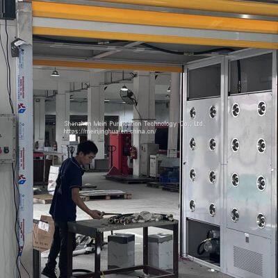 MRJH Explosion-Proof High Quality Ion Shower Class 100 Automatic Shutter Door Goods Air Shower Room photo-2