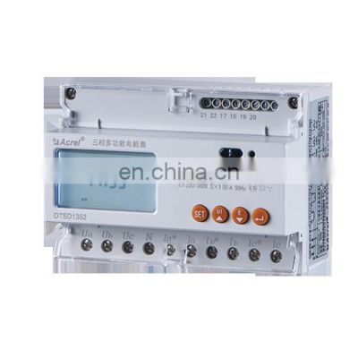 Acrel DTSD1352-C Multi-circuits china three phase multifunction smart energy meter lcd display