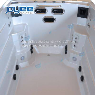 JOYEE Factory Fiberglass Acrylic Pool Swim Massage Spa Hot Tub 3 Person Exercise Swimming Pool For Sale photo-4