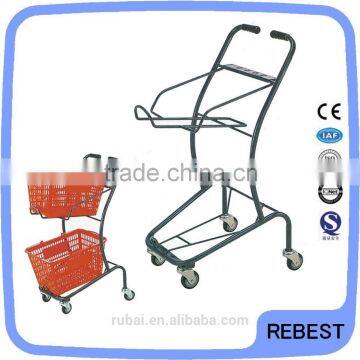 Unique Features shopping metal push cart