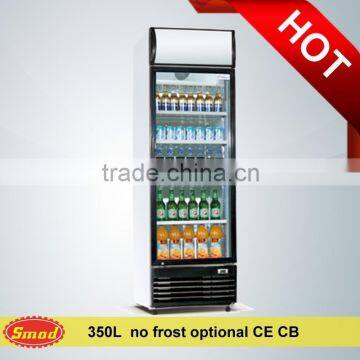 Supermarket vertical display fridge cooler showcase cabinet with CB CE