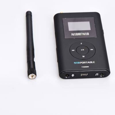 NIORFNIO T300M Portable FM FM Transmitter TF Card Plays Conference Broadcasts photo-5