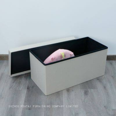 Foldable Storage Ottoman photo-3