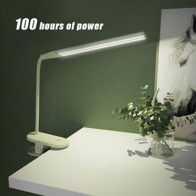 LED Desk Table Lamp Two Head Adjustable Clip 3 Modes Lighting Eye-protected Office LED Reading Lamp For Student LED Desk Lamp photo-4