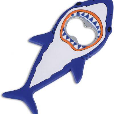 Shark Bottle Opener, Magnetic Beer Bottle Opener for Refrigerator, Silicone Stainless Steel Beer Bottle Opener