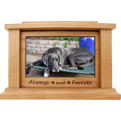 Small Pet Urn Memory with a Crafted Wooden Keepsake