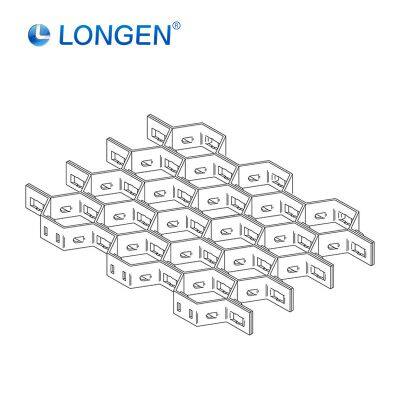 Factory Sales 50mm Depth Hexmesh Thermostable Hexmetal Stainless Steel Wire Welded Mesh for Refractory Lining Containment Chutes