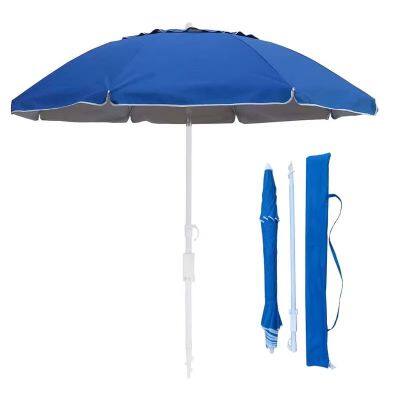 Portable Beach Umbrellas 6.5FT OEM Customized Wholesale Outdoor Patio Umbrella Aluminum Pole Carry Bag