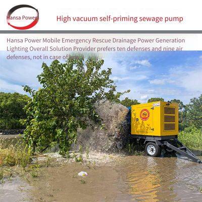 Shanghai Hansha Mobile Flood - Control Pump Truck, Municipal Flood - Control Diesel - Engine Water Pump, Non - Clogging Self - Priming Small Emergency Drainage Pump Truck