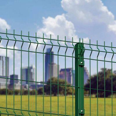 Easily Assembled Garden Fence Factory Supply Welded Wire Mesh Bending Fence 3D PVC Coating Home Fence